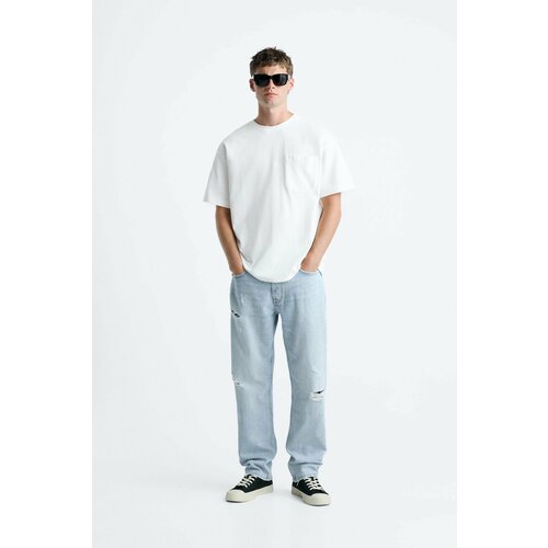 фото Джинсы zara, размер 46, голубой