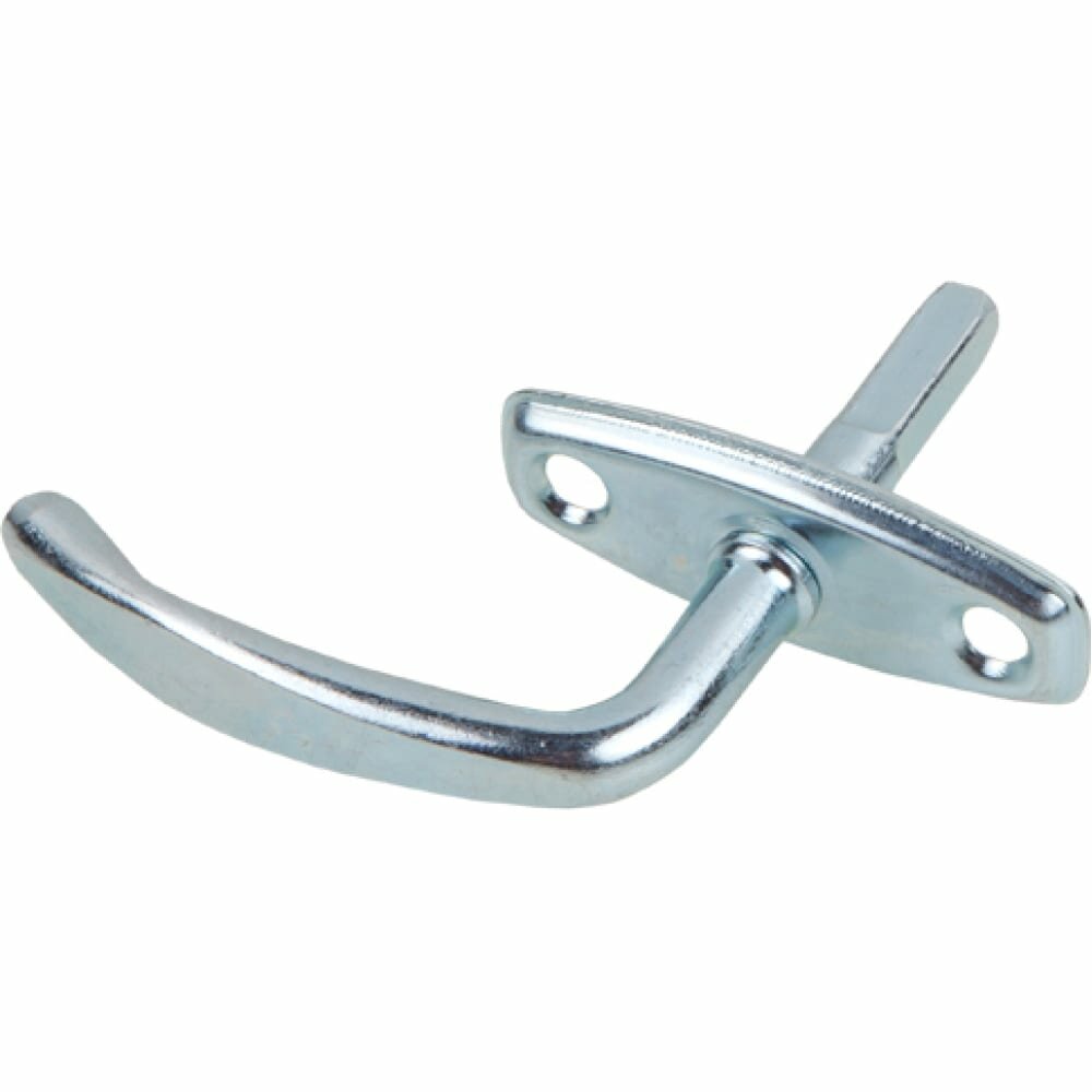 Ручка-завертка STARFIX SMP-94027-1, для ПВХ-окон/балконных дверей, серебристая — фото 1