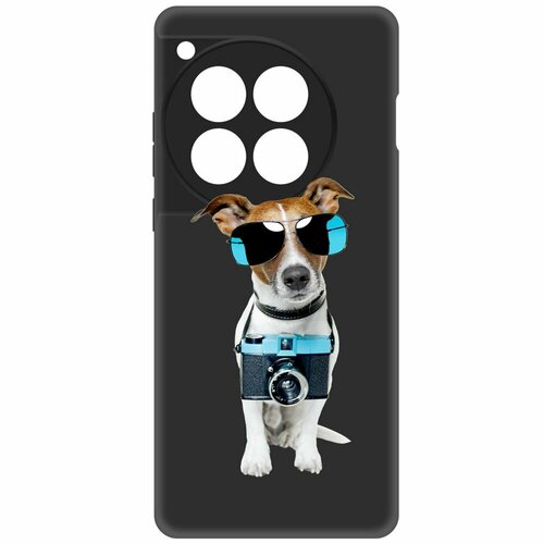 Чехол-накладка Krutoff Soft Case Пес-турист для OnePlus 12 черный чехол накладка krutoff soft case пес турист для realme c33 черный