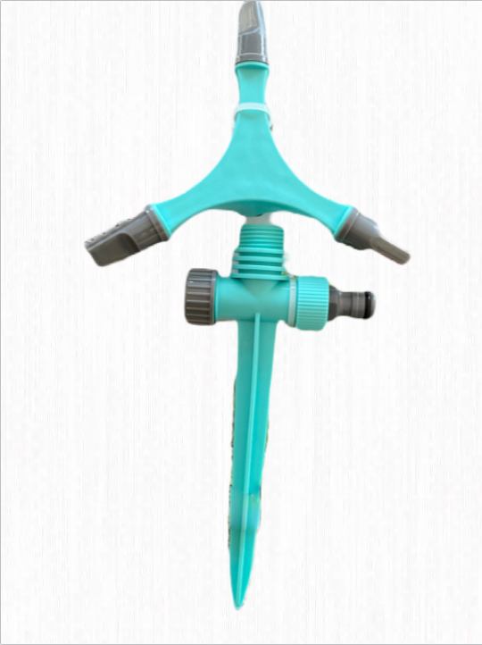 фото Дождеватель HOMEPROFFE-3 для полива круговой 3-рычажный, пластик, площадь полива-80 м2.