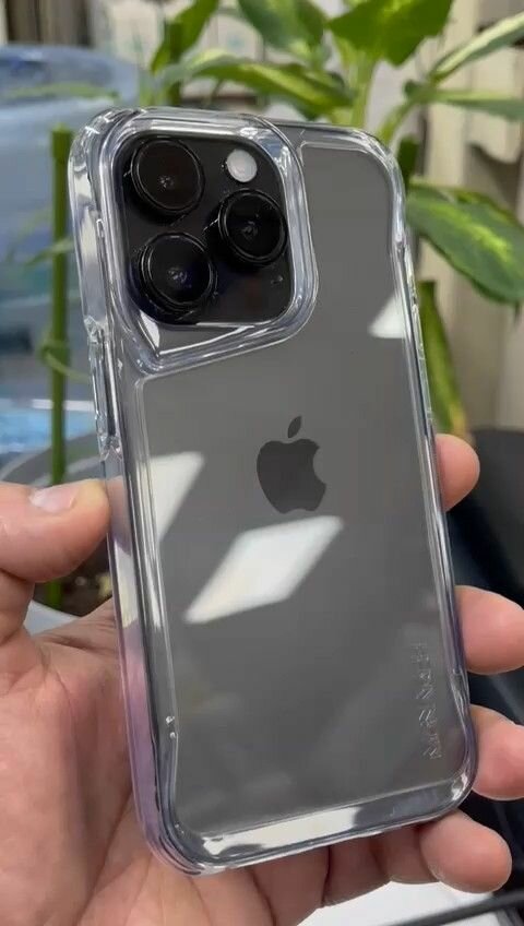 фото Чехол на iPhone 14 Pro MONARCH cryzal series1 - кристально прозрачный противоударный чехол