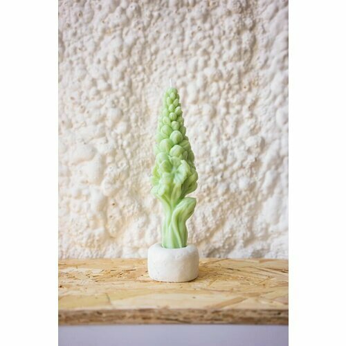 Свеча ароматическая Unification Love Цветок высокий, цвет салатовый