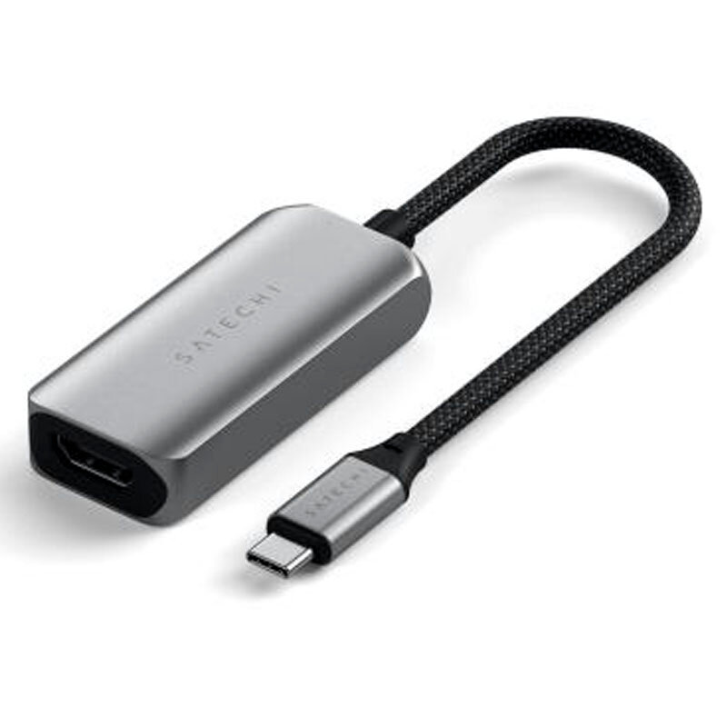 Переходник (адаптер) Satechi USB-C To HDMI 2.1 8K Adapter, Поддержка 8K/60Hz, Серый ST-AC8KHM - фото №1