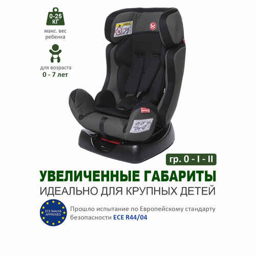 фото Автокресло группа 0/1/2 (до 25 кг) babycare nika, карбон/черный