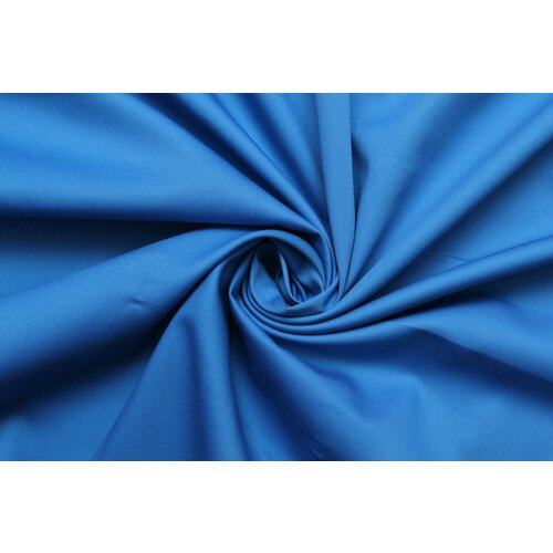 Ткань Хлопок-стрейч Nino костюмный ярко-синий, 240 г/пм, ш150см, 0,5 м ткань хлопок стрейч сатин костюмный nino желтовато оливковый 350 г пм ш146см 0 5 м