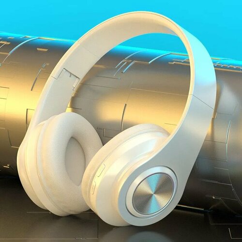 Наушники беспроводные накладные для компьютера или телефона белые 89200₽