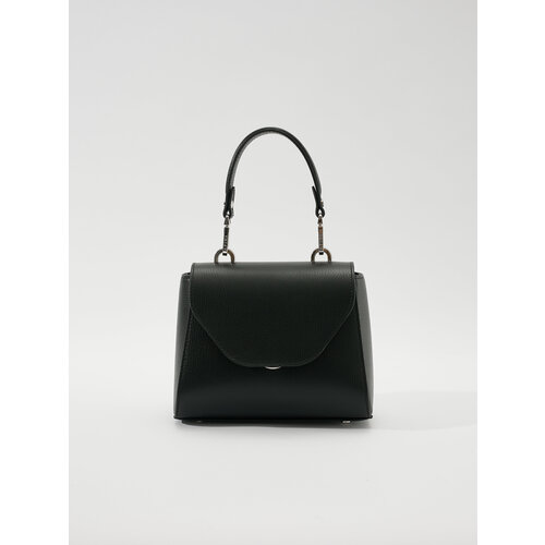 фото Сумка сэтчел afina 712, фактура зернистая, черный