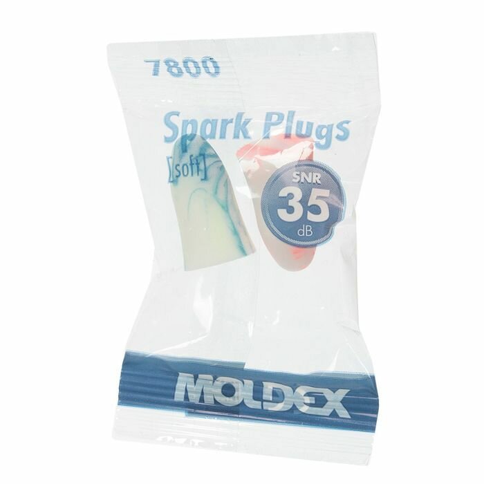 5 пар Противошумных вкладышей беруш Moldex Spark Plugs PocketPak 7800. цвет микс.