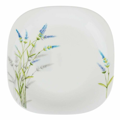 Тарелка обеденная Касия квадрат. опаловое стекло 29см Millimi