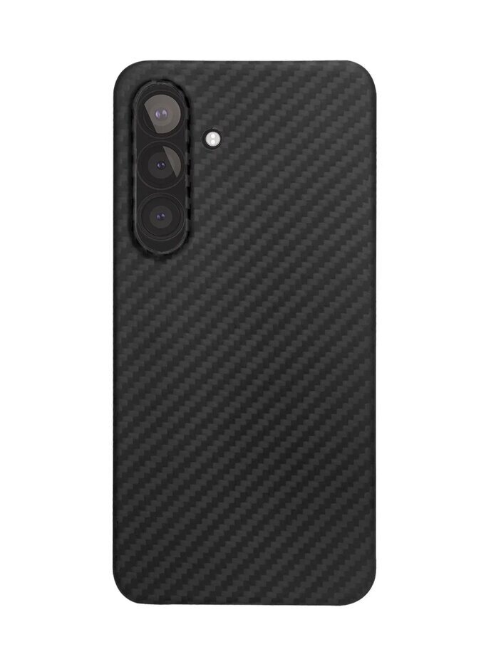 Чехол-накладка VLP Kevlar Сase with MagSafeдля смартфона Samsung Galaxy S24 Plus, черный