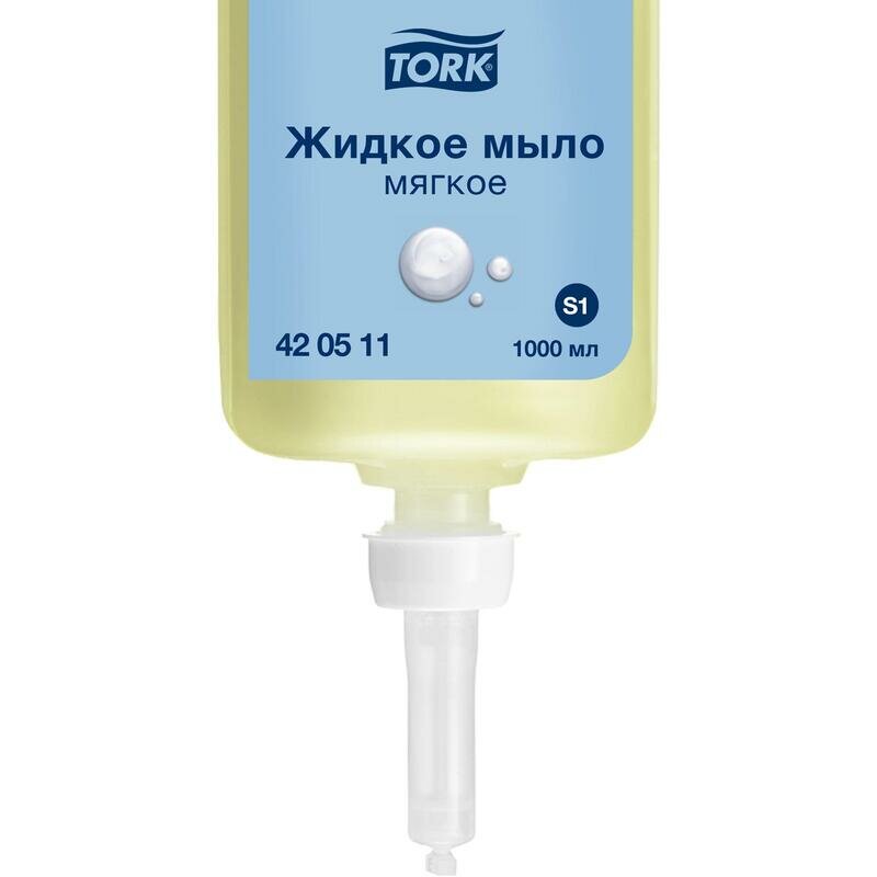 TORK Мыло жидкое Premium S1 мягкое, 1 л 420511/420501