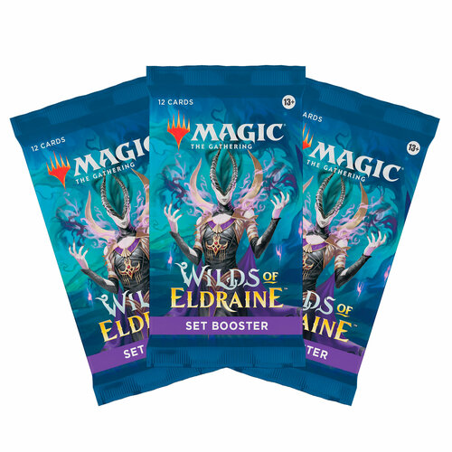 Magic The Gathering: 3 СЕТ-бустера MTG издания Wilds of Eldraine на английском mtg 3 сет бустера kamigawa neon dynasty на японском языке
