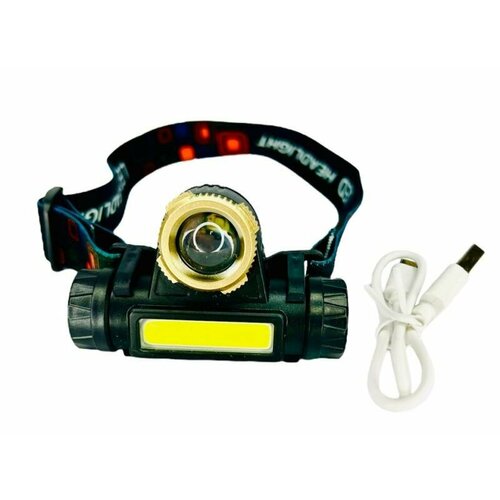 Фонарик налобный с USB с ZOOM 3 режима 524₽