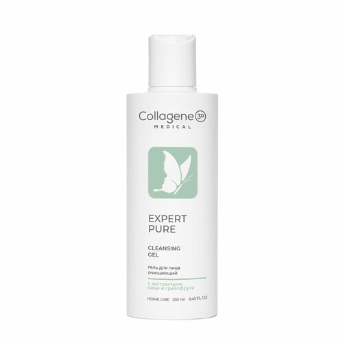 Medical Collagene 3D гель для лица очищающий Expert Pure, 250 мл medical collagene 3d гель скраб для лица home line expert pure очищающий 75 мл