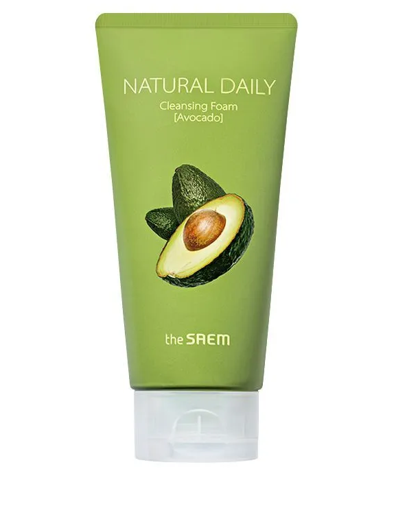 The Saem Ежедневная очищающая пенка с авокадо 150 мл Natural Daily Cleansing Foam Avocado