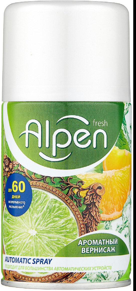 Alpen Сменный баллон Fresh Ароматный вернисаж, 250 мл, ,