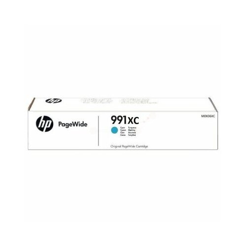 Картридж HP M0K06XC 991XC, голубой картридж hp t0b27a 16000 стр голубой