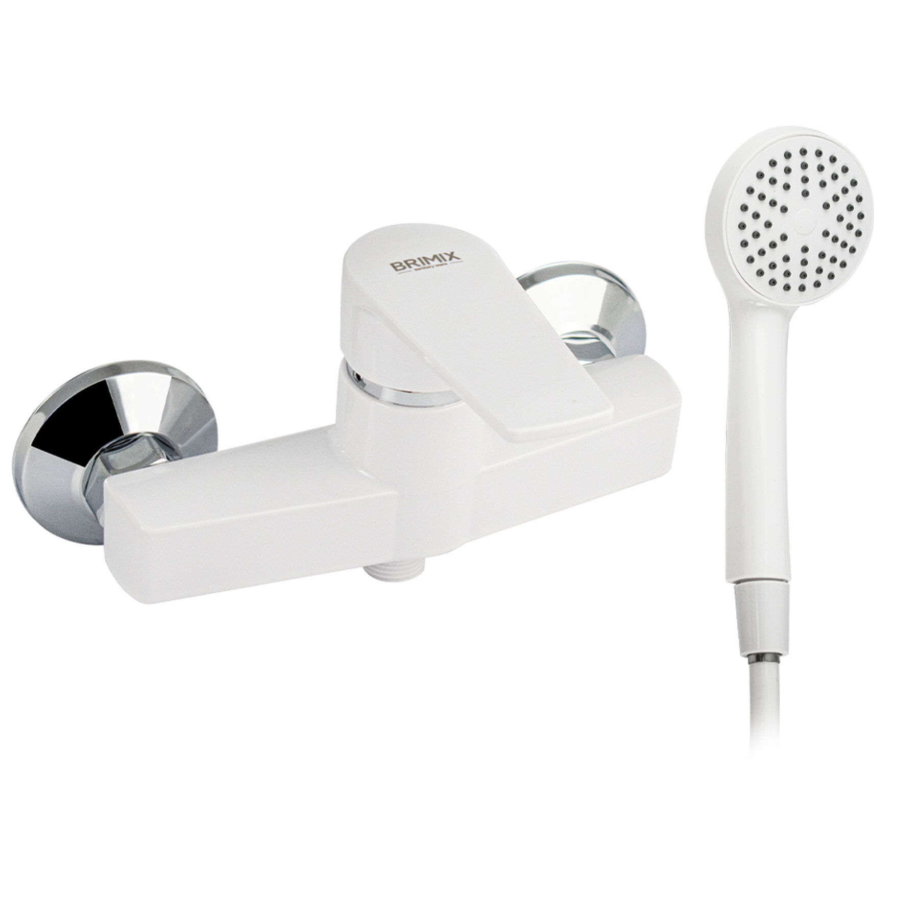 фото Смеситель для душа, шаровый из АБС-пластика, белый , BRIMIX 5944