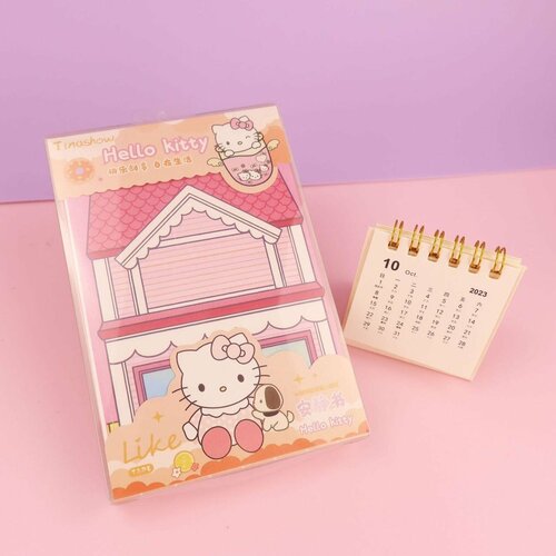 Набор куроми игрушка фигурка хеллоу китти / HELLO KITTY стикеры / бумажная кукла книжка домик все с куроми hello kitty милый мультяшный детский оригинальный визуальный вращающийся телефон кт музыкальный набор детский игровой домик игрушка подарок