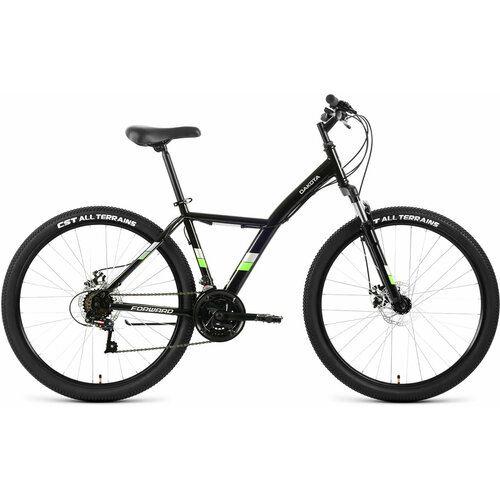 Велосипед FORWARD Dakota 27,5 2.0 D -22 г. (16,5 / черный-ярко-зеленый ) велосипед forward dakota 27 5 2 0 d 22 г 16 5 черный ярко зеленый