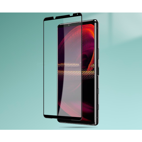 3D/5D защитное изогнутое стекло MyPads 5D Forti Glass для Sony Xperia 5 V (5-5) с закругленными изогнутыми краями которое полностью закрывает экран.