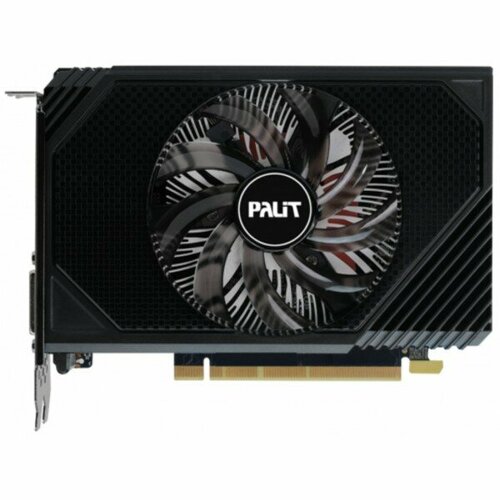 видеокарта 4096mb pci e geforce gtx1050ti palit 128bit gddr5 dp dvi hdmi ne5105t018g1 1070f Видеокарта PCI-E 6Gb RTX 3050 Palit STORMX GDDR6, HDMI DP DVI (NE63050018JE-1070F)