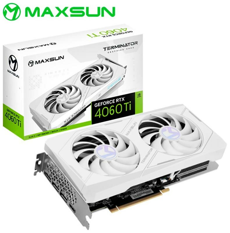 Видеокарта MAXSUN GeForce RTX 4060Ti 8 ГБ (MS-RTX4060TI TERMINATOR W 8G) - фото №12