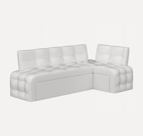 Изображение товара Диван "Бристоль" DiHall, экокожа, угловой, механизм трансформации дельфин, белый