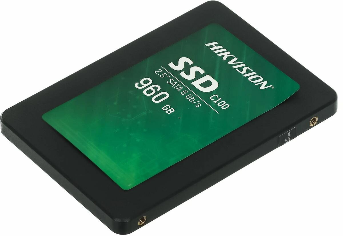 Накопитель SSD 2.5'' HIKVISION C100 960GB SATA 6Gb/s TLC 520/400MB/s IOPS 50K/30K MTBF 2M 7mm - фото №18