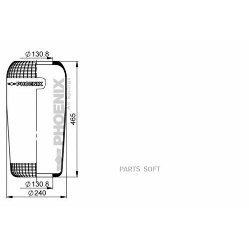 PHOENIX 1F21 Рессора пневматическая РК обоочка 460x240 - 131 чуок 12000₽