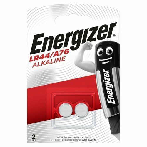 Батарейка Energizer Alkaline LR44/A76 FSB2 батарея energizer a27 12v alkaline 2шт