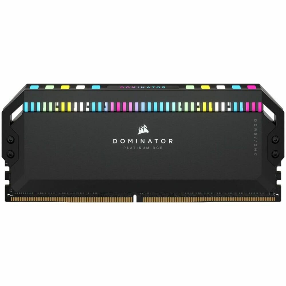 Модуль памяти DIMM 32Gb 2х16Gb DDR5 PC57600 7200MHz Corsair Dominator Platinum RGB Black (CMT32GX5M2X7200C34) — фото 1