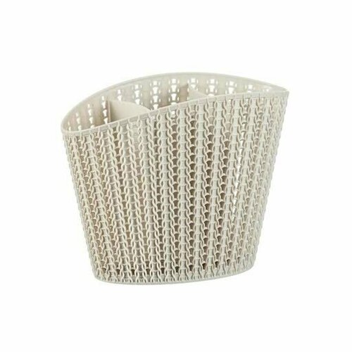 Сушилка для столовых приборов вязание белый ротанг 670₽