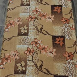 Ковровая дорожка на войлоке, Витебские ковры, с печатным рисунком, 1236_39, бежевая, 1*3 м