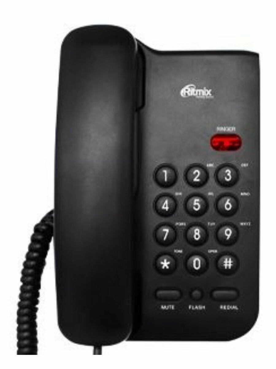 Телефон проводной RITMIX RT-311 BLACK