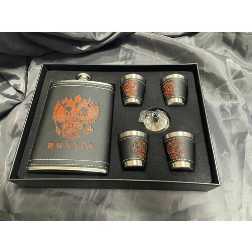 Набор подарочный Moongrass фляжка 9oz 4 стопки воронка 1180₽