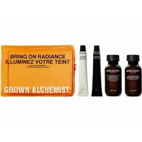 Тревел-набор для ухода за кожей лица Grown Alchemist Bring on Radiance антиоксидантная детокс сыворотка для лица grown alchemist detox serum antioxidant 3 complex 30 мл