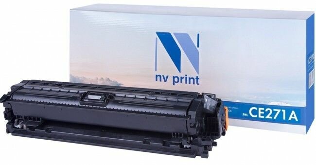 Лазерный картридж NV Print CE271A голубой ресурс 15 000 страниц