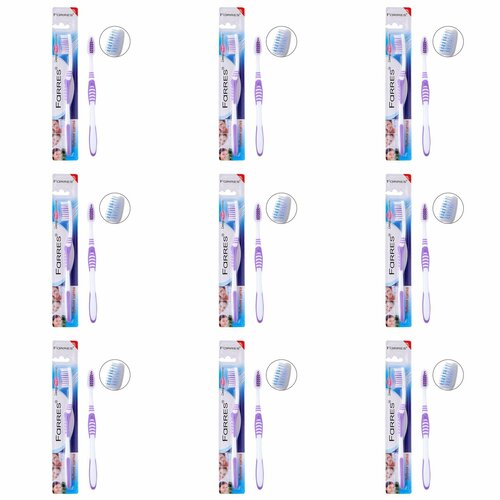 Farres cosmetics Зубная щетка YS0021 на блистере с подвесом 9 штук 639₽