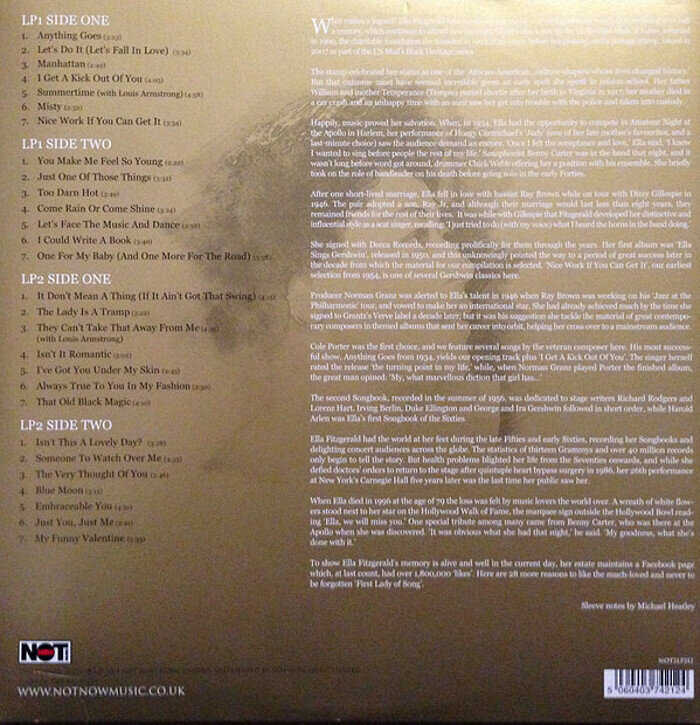 Ella Fitzgerald Gold Виниловая пластинка Fat Cat Records - фото №15