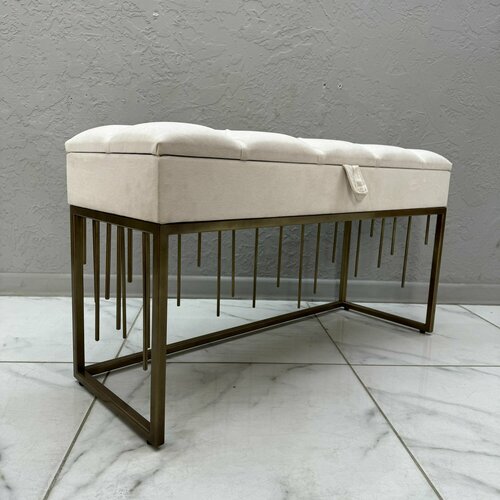 Банкетка в прихожую для обуви с ящиком для хранения STEEL MEBEL (БДБ-0К3) Обувница с сидением Размер: 100х35х55см