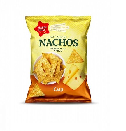 Кукурузные чипсы Nachos сыр, 75 гр