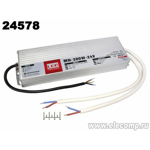 Блок питания 24V 12.5A 300W MN-300W-24V IP67