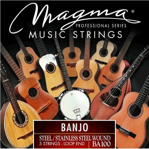 Струны для банджо Magma Strings BA100 бордюр настенный 2х50 5х1 см stainless steel silver нерж сталь серебряный