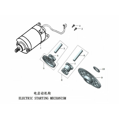 PitBikeClub Шестерня обгонной муфты ZS172FMM-5 (PR250) ZS172FMM-7 (CB250RL)