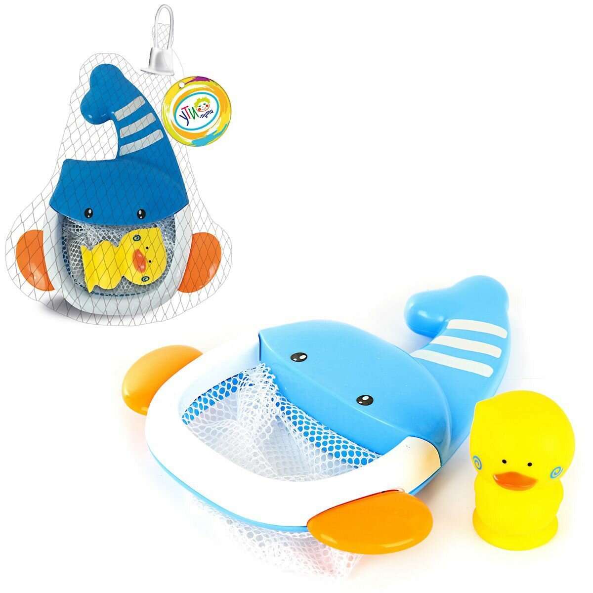 Игрушка для купания, сачок кит-сетка, Ути Пути / Детская мельница для купания / Развивающая игрушка для малышей
