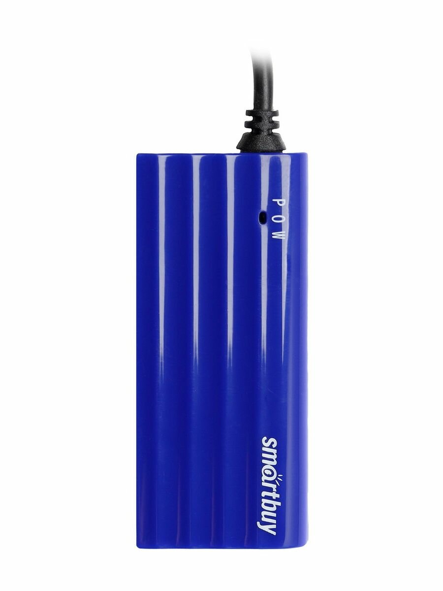 USB 2.0 Хаб Smartbuy 6810, 4 порта, голубой (SBHA-6810-B)
