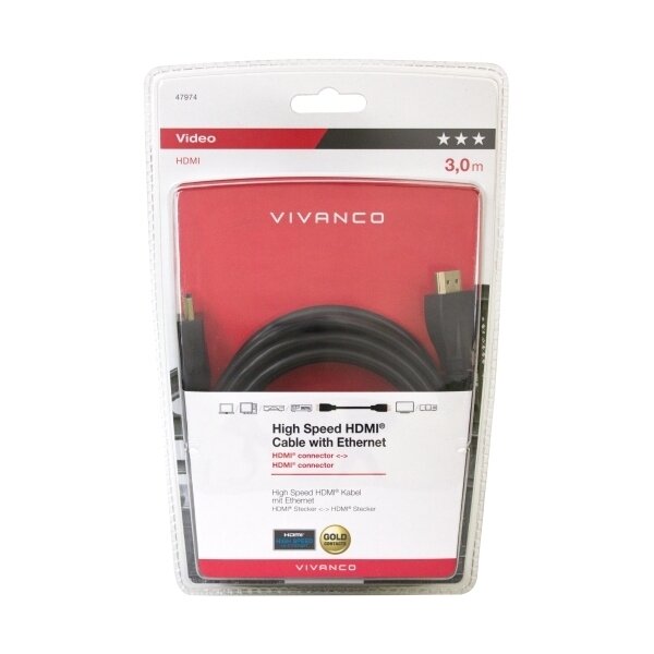 HDMI-кабель с Ethernet VIVANCO - фото №3