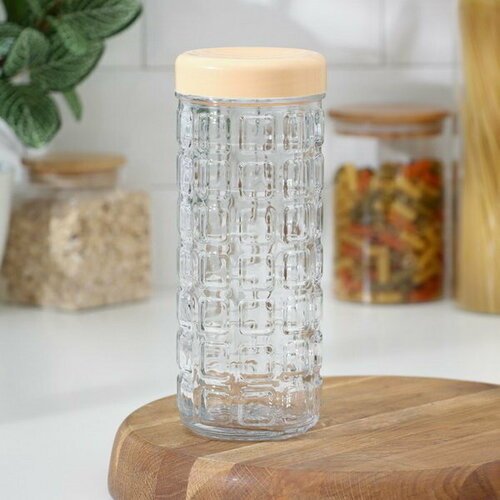 Банка для сыпучих продуктов стеклянная 850 мл с крышкой 12 шт 3203₽