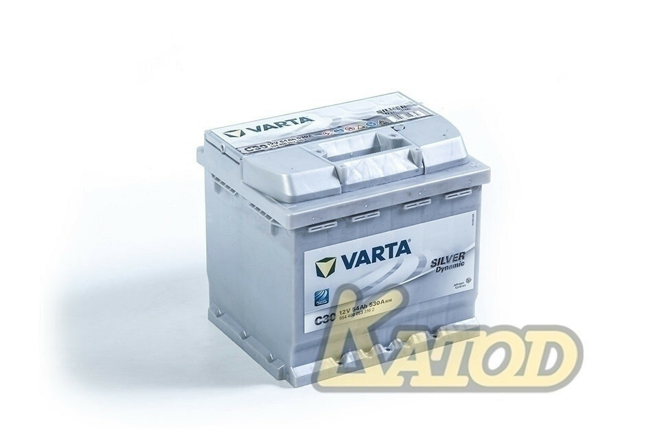 VARTA Silver C30 (54R) 530А Обратная полярность 54 Ач (207x175x190) - фото №13